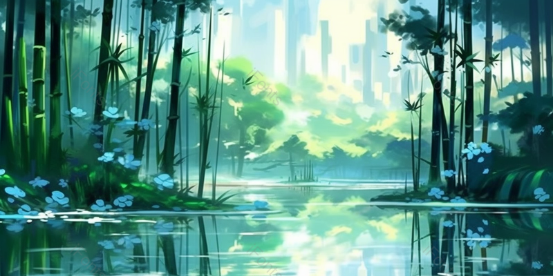 杭州西湖十景曲院风荷,插画/手绘图,插画/手绘图库,插画/手绘图下载,插画/手绘